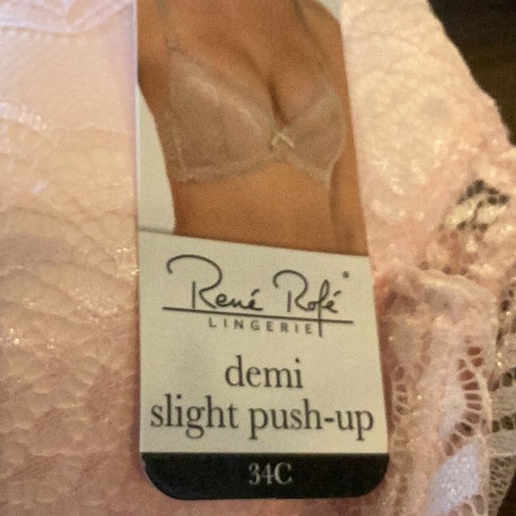 - 🌸Lace Bra Demi Slight Push Pink - Picture 3 of 5